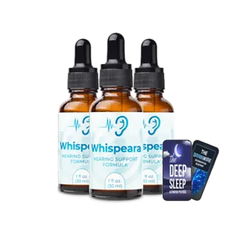 Whispeara Cognitive Relief Supplement — 3 Bottle / 90 Day Pack